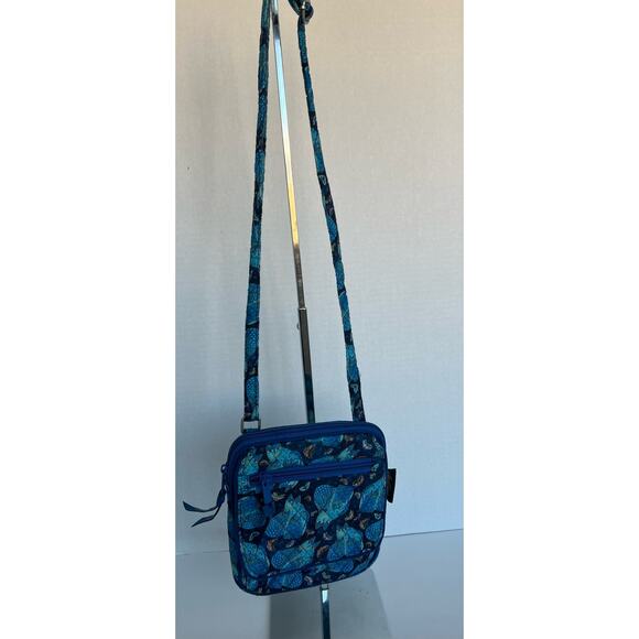 Laurel Burch Handbags - Laurel Burch Indigo Cats Quilted Cotton All in One Crossbody Bag